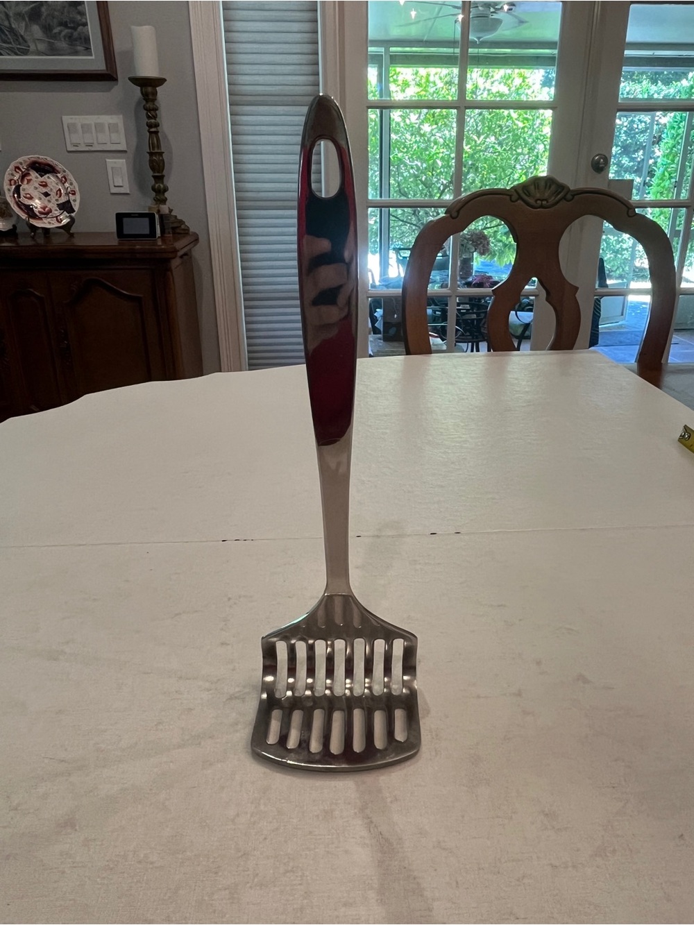 Classic Crate & Barrel Stainless Steel Potato/ meat Masher.